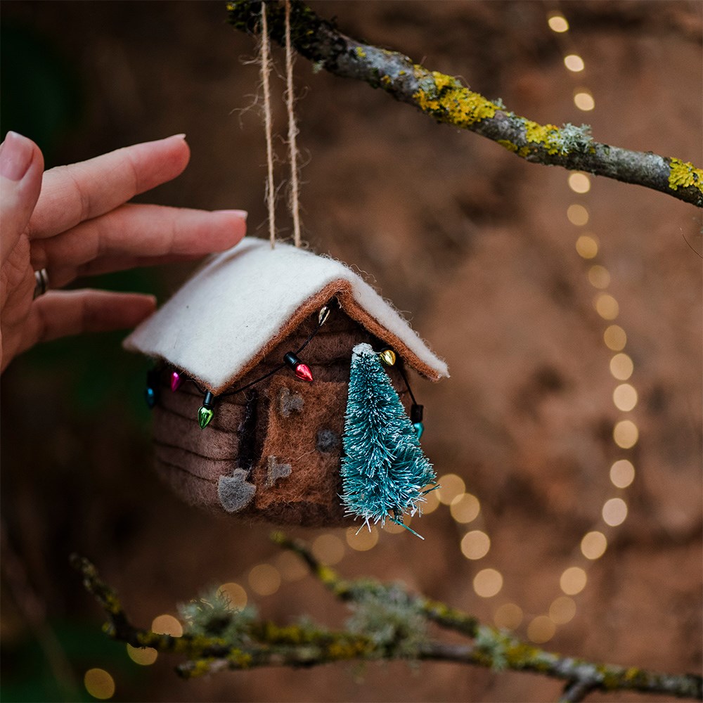 Felt decorated shed