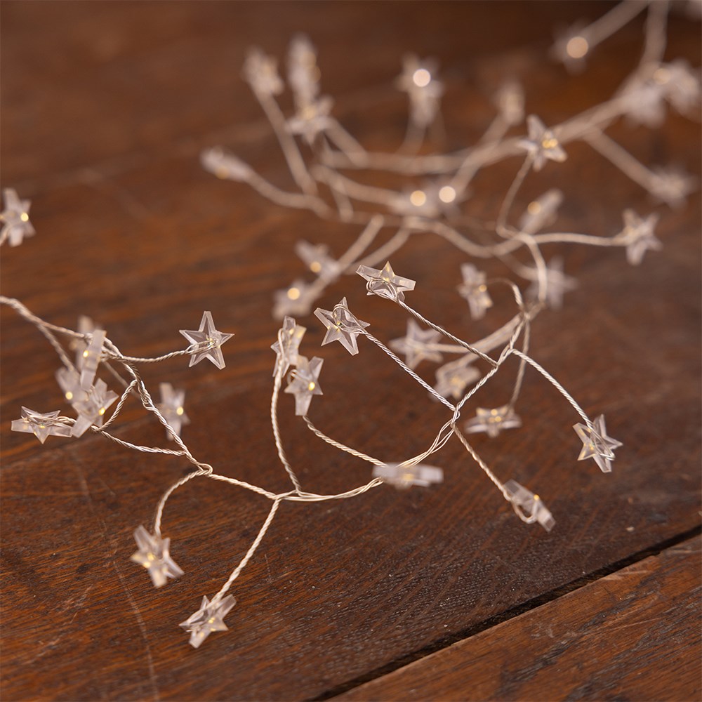 Star tipped micro wire lights