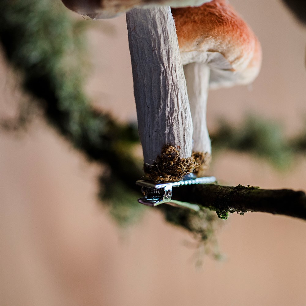 Mushroom clips - set of 3