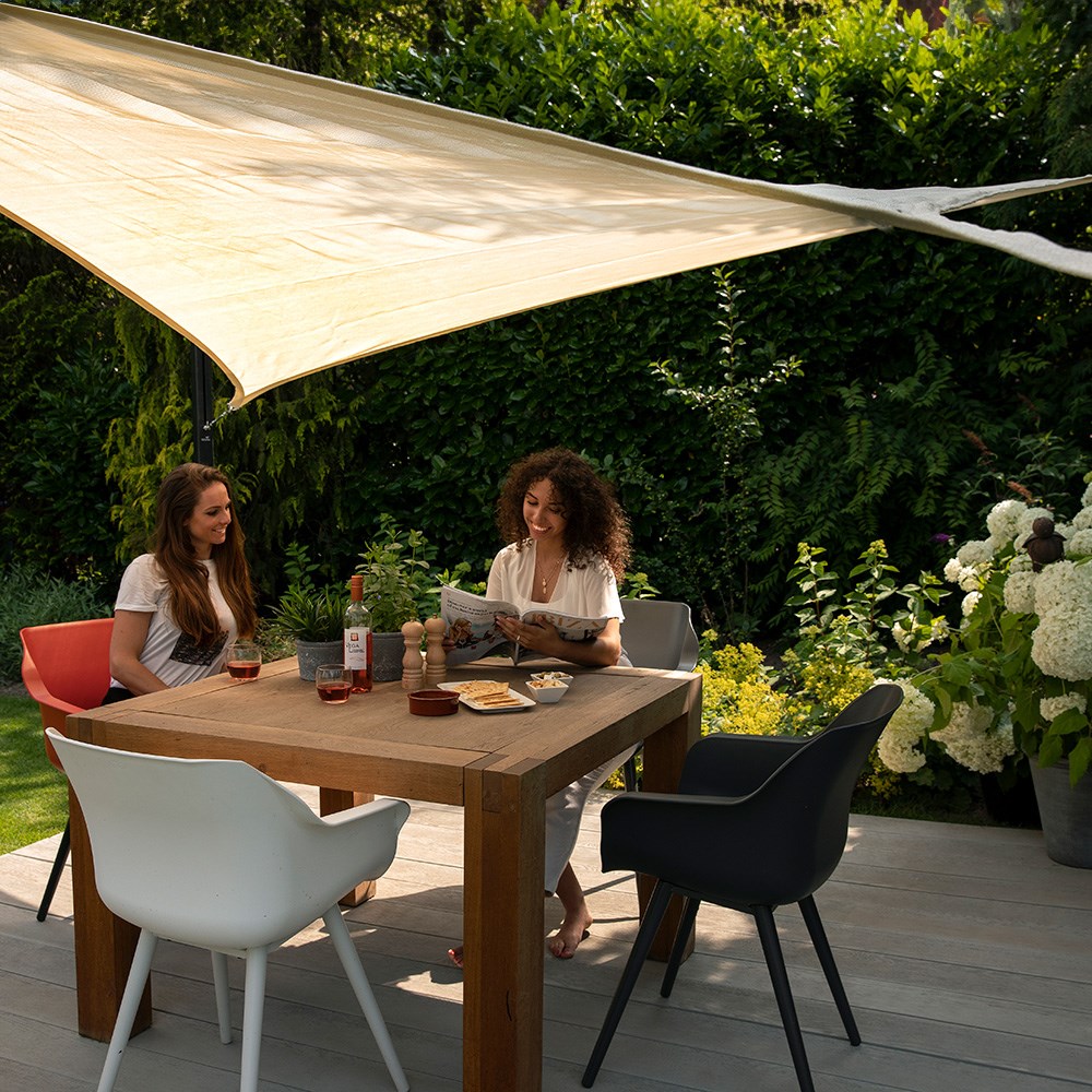 Square shade sail - sand