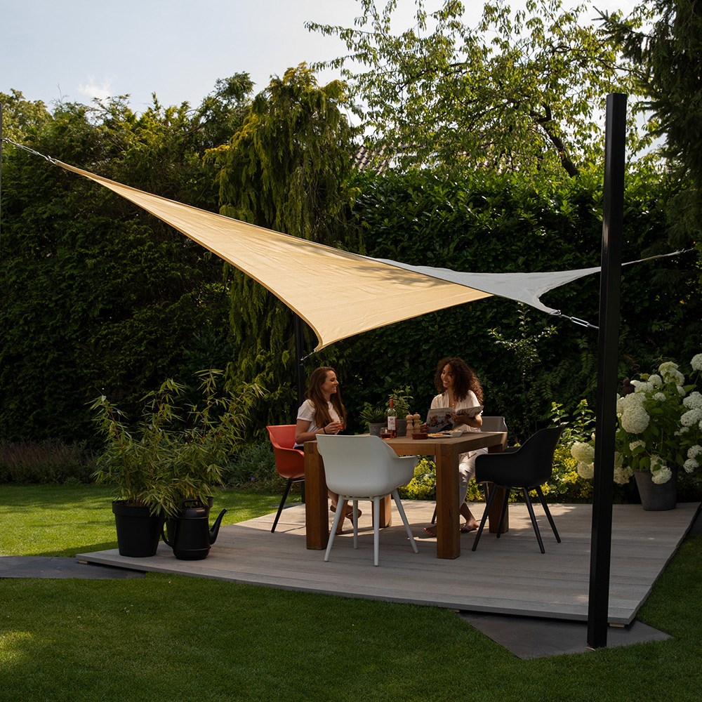 Square shade sail - sand