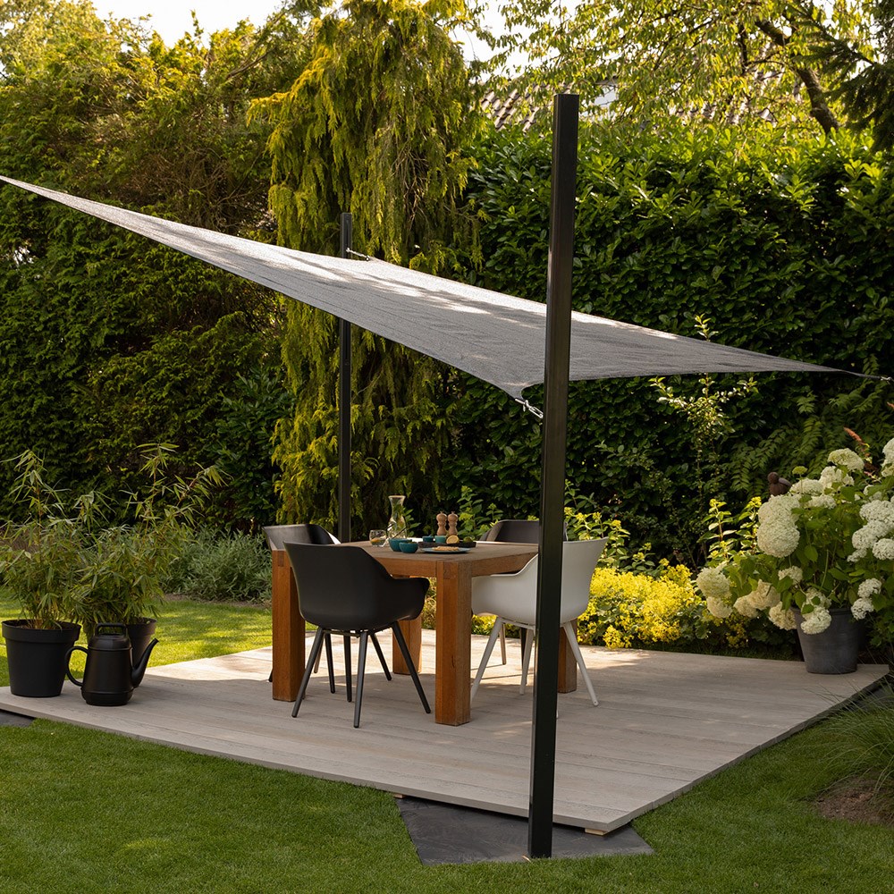Square shade sail - grey