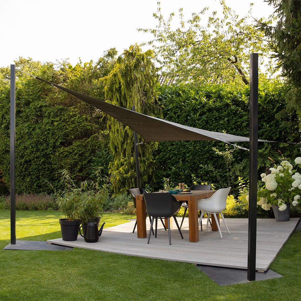 Square shade sail - grey
