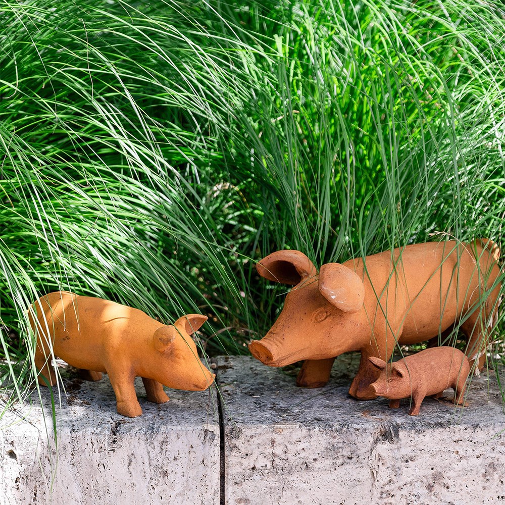 Rusty pig ornament