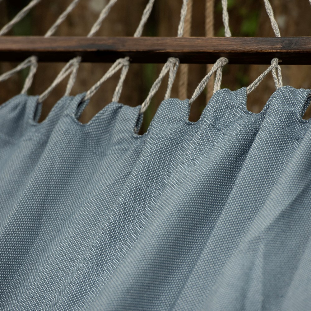 Swing hammock with bars - chambray