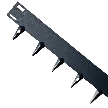Powder coated steel flexible garden edging - black