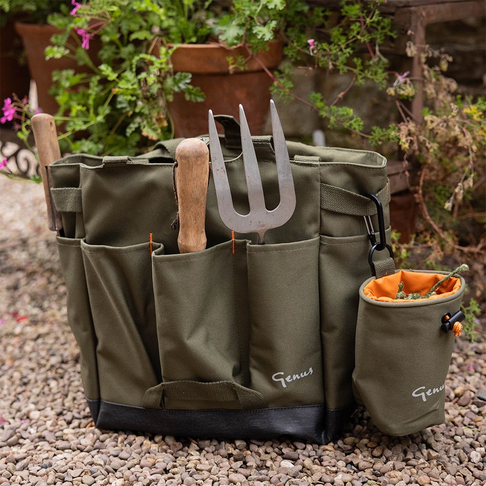 Genus RHS gardening tool bag - olive green 