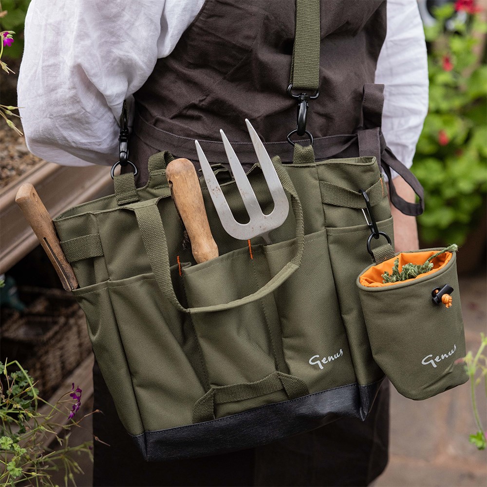 Genus RHS gardening tool bag - olive green 