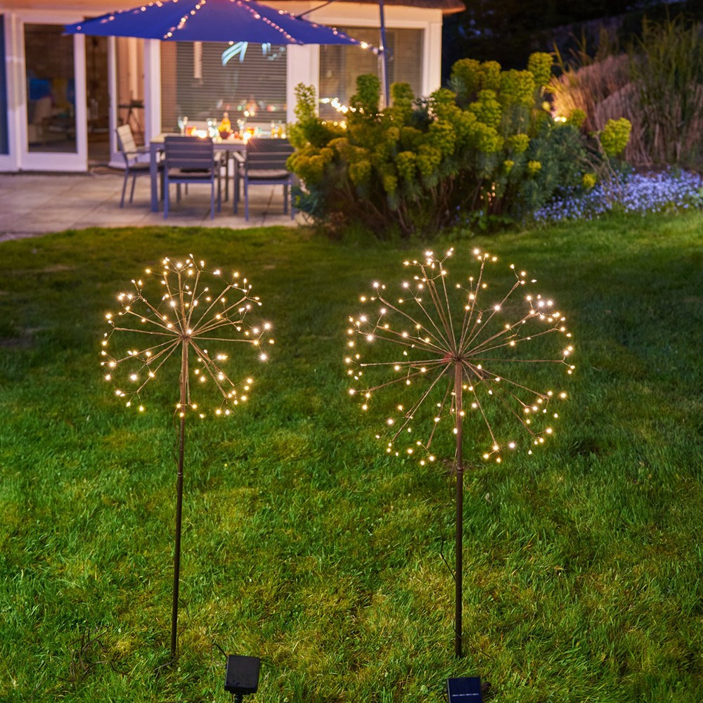Solar dandelion light - dark brown