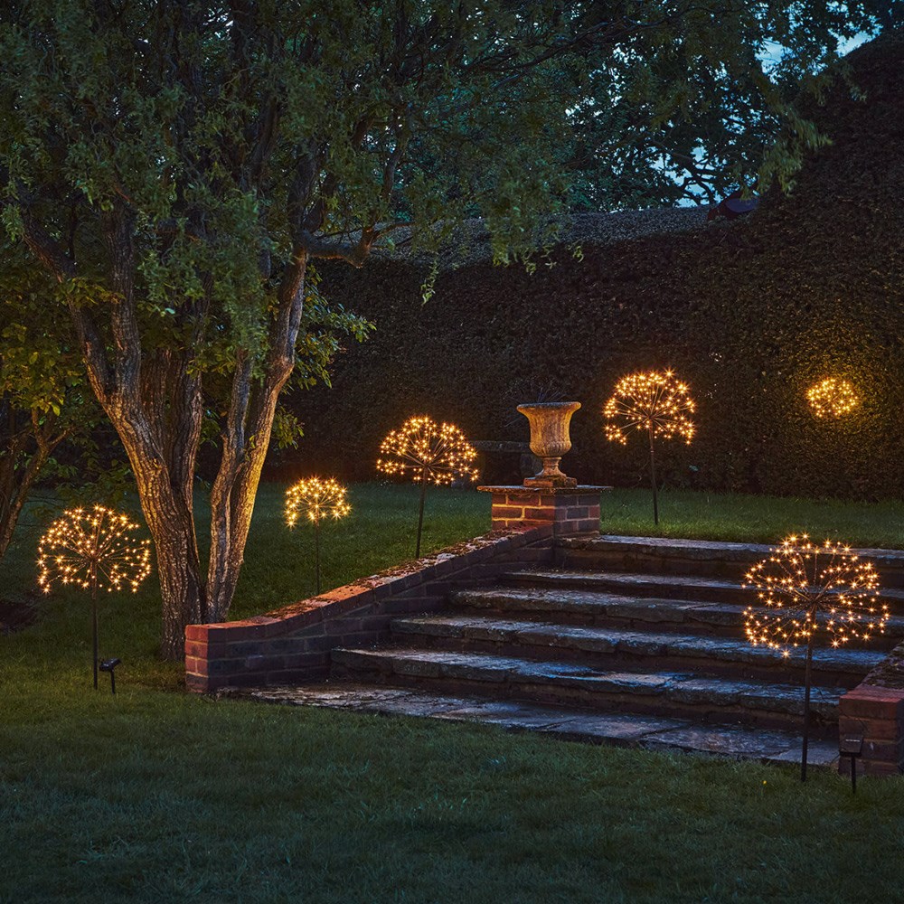 Solar dandelion light - dark brown