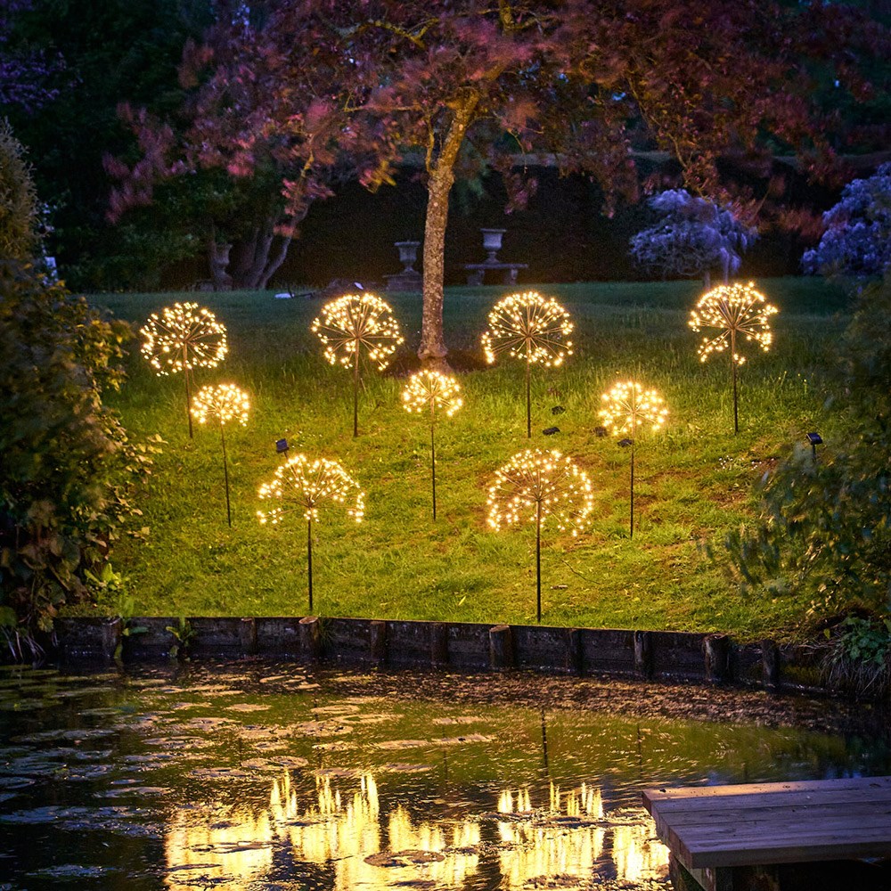 Solar dandelion light - dark brown