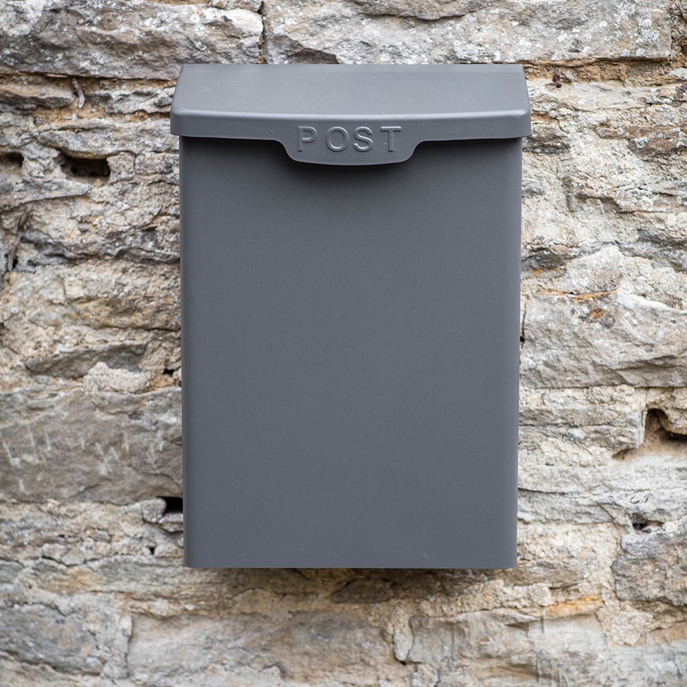 Steel post box