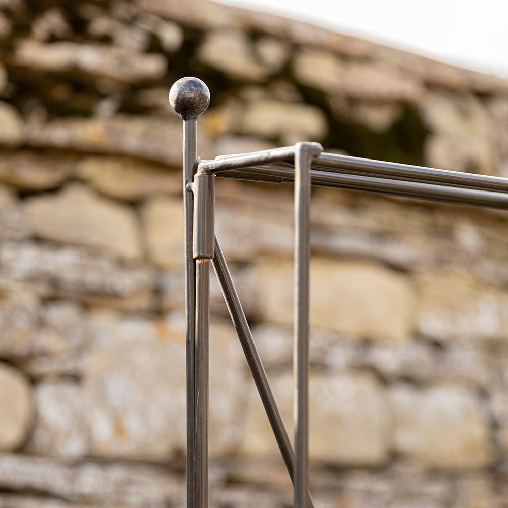 Tall steel plant stand