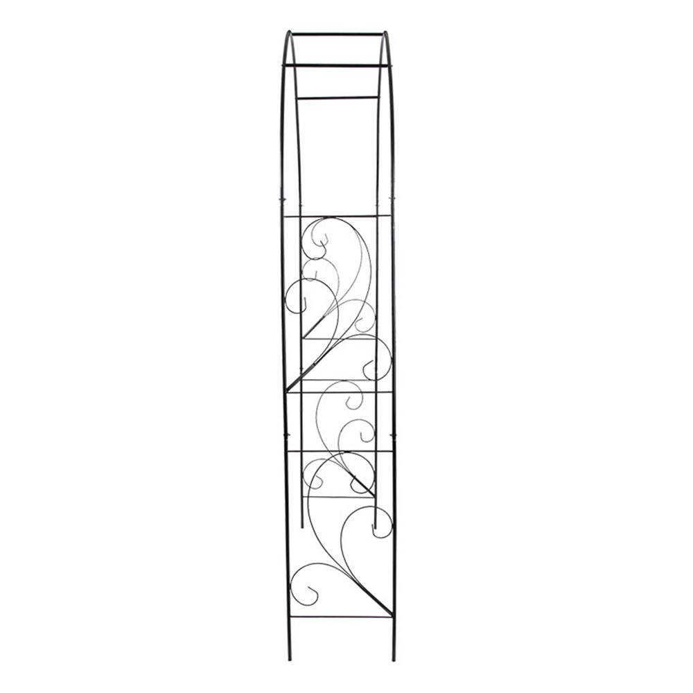 Simple black scroll arch
