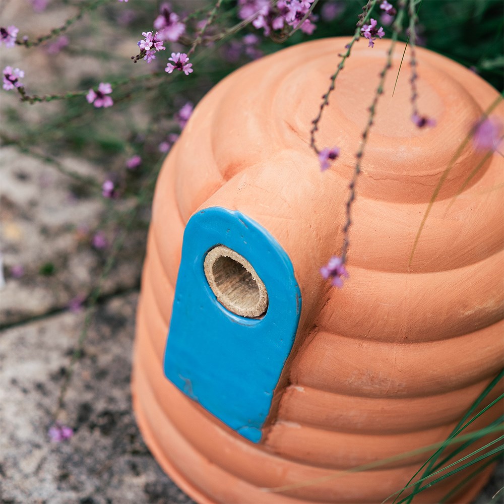 Terracotta bumblebee pot 