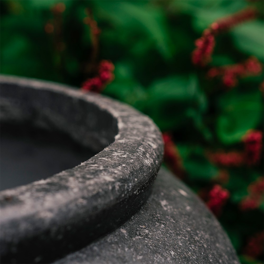 Extra large vase planter - grey