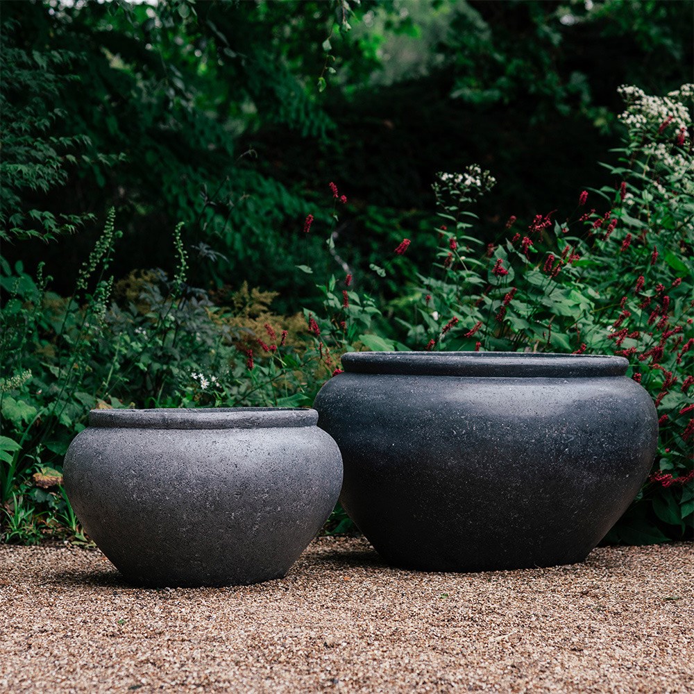 Extra large vase planter - grey