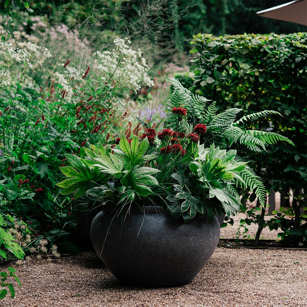 Large vase planter - grey