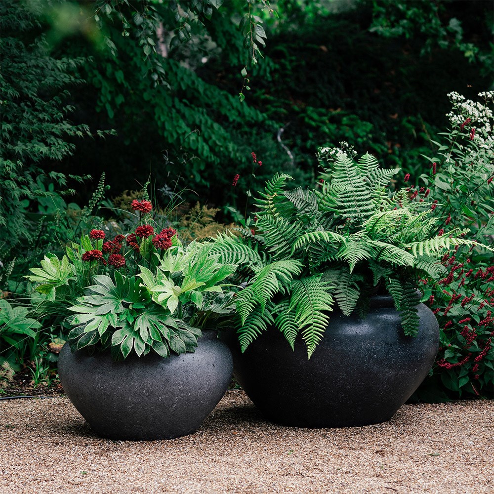 Large vase planter - grey
