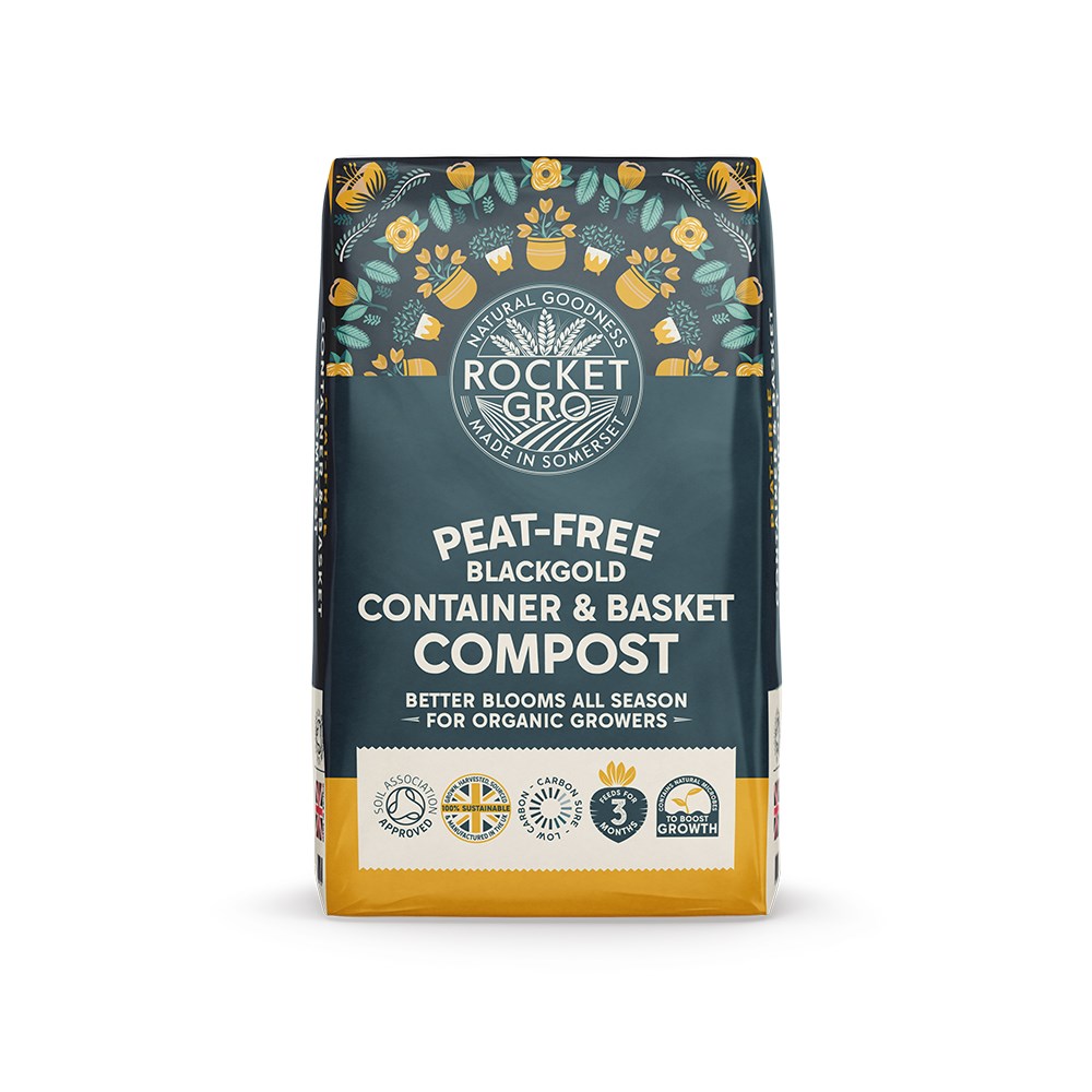 RocketGro container and basket compost