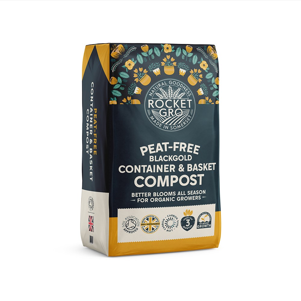 RocketGro container and basket compost