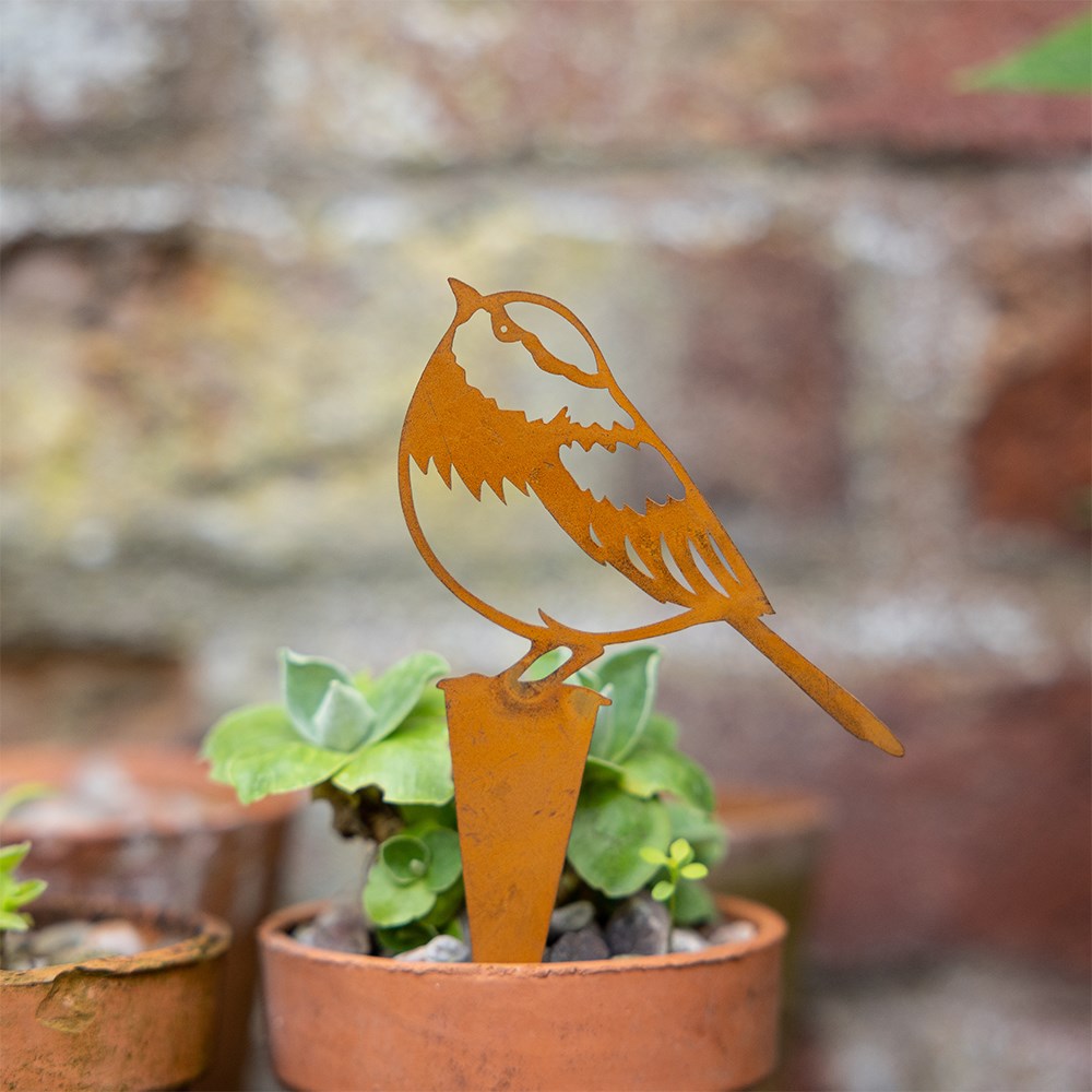 Set of three bird stakes