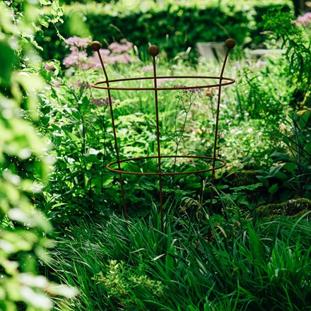 Extra large peony plant support - rust