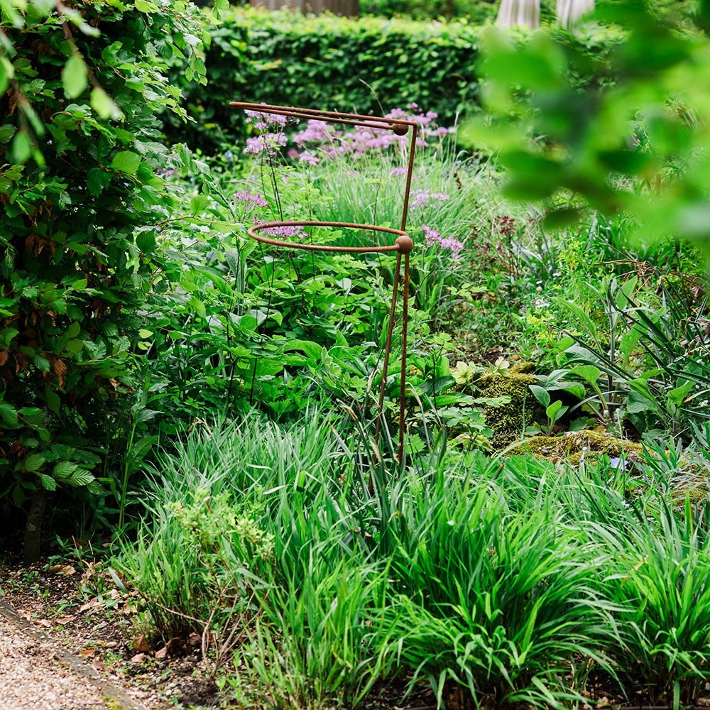 Single stem allium plant support - rust