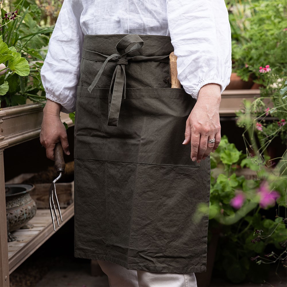 Gardening half apron - khaki