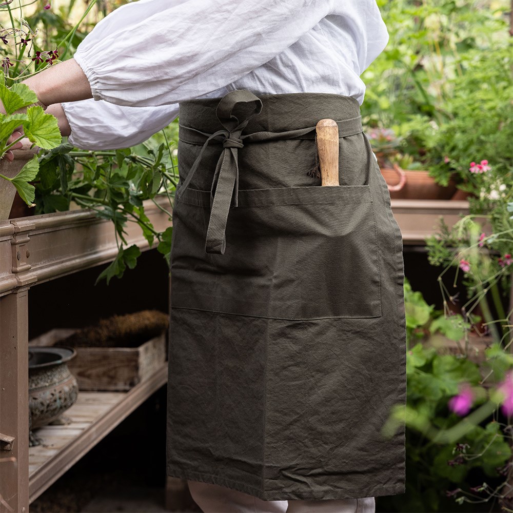 Gardening half apron - khaki