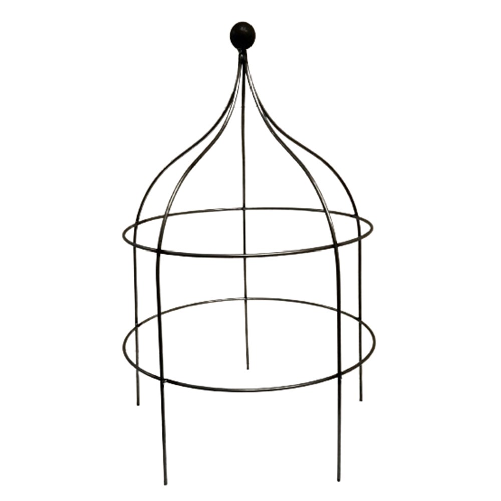 Ball top plant support - rust