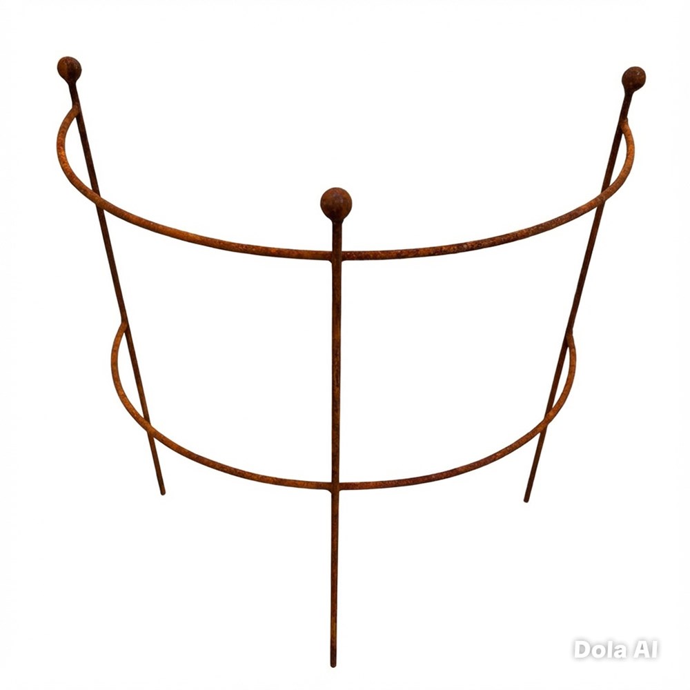Hydrangea & large plant support - rust