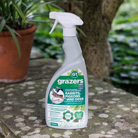 Grazers wildlife friendly rabbit, pigeon, deer and geese deterrent spray
