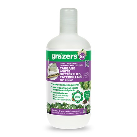 Grazers wildlife friendly cabbage white butterflies/caterpillars & aphids deterrent concentrate
