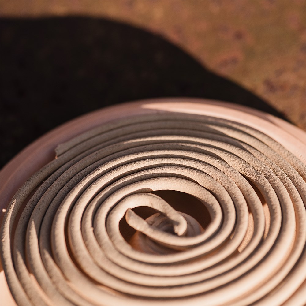 Citronella coils in terracotta	
