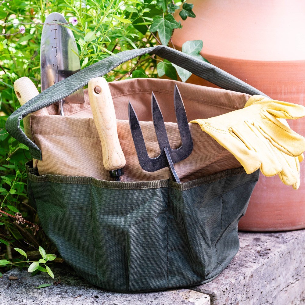 Garden tool bag - khaki