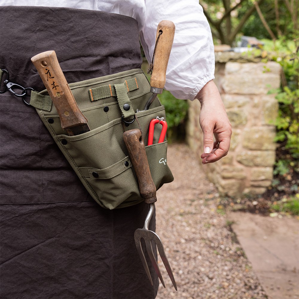 Genus RHS gardening tool holster - olive green