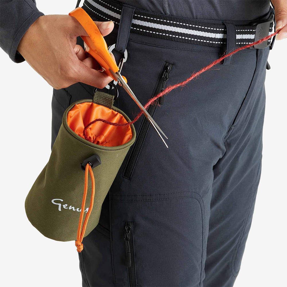 Genus RHS twine pouch - olive green