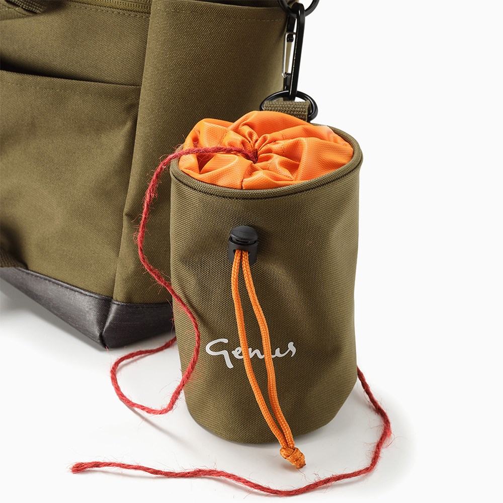 Genus RHS twine pouch - olive green