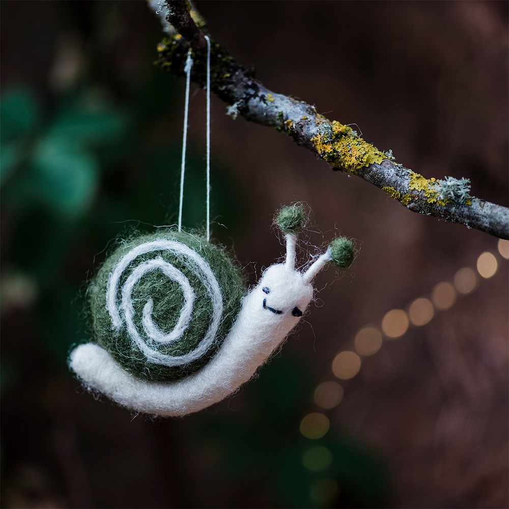 Felt garden snail