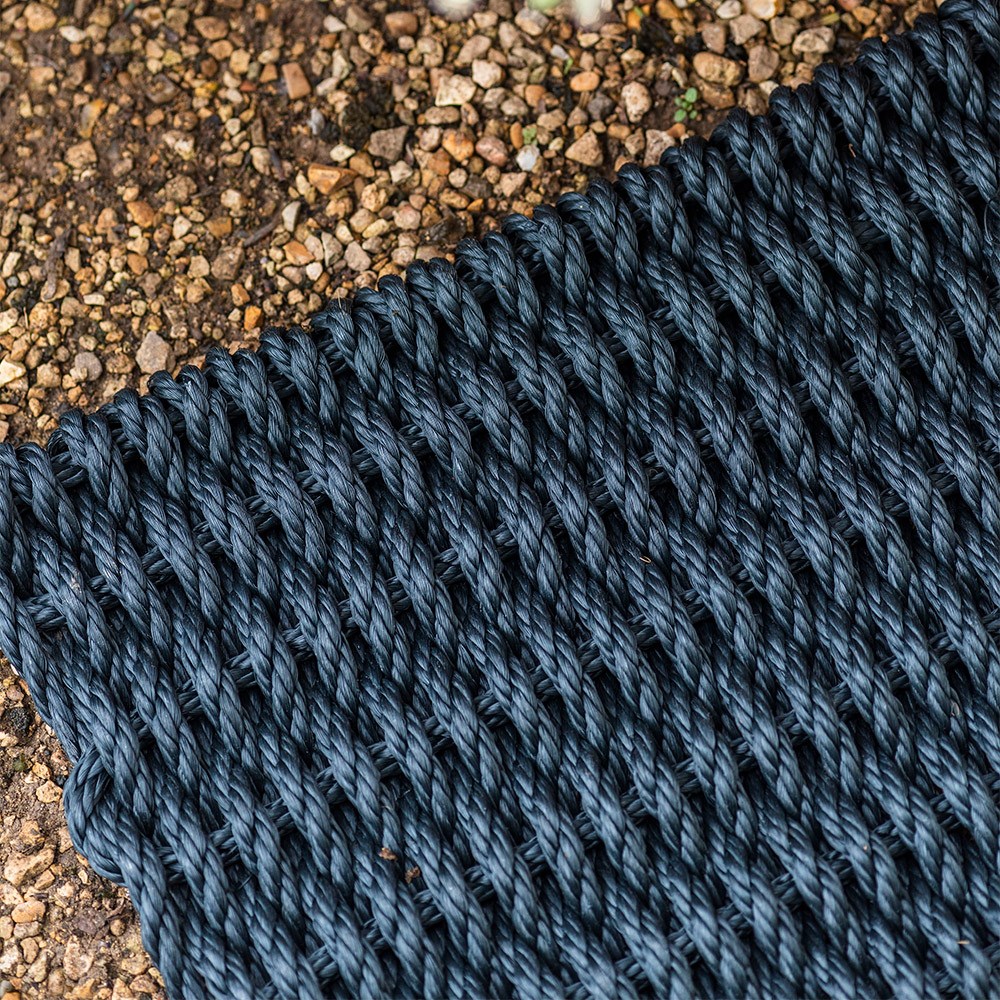 Rope doormat navy