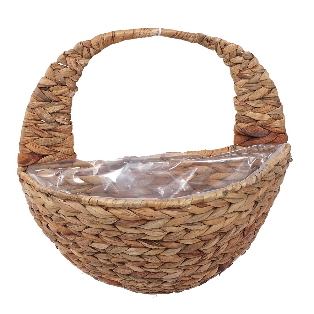 Water hyacinth wall basket