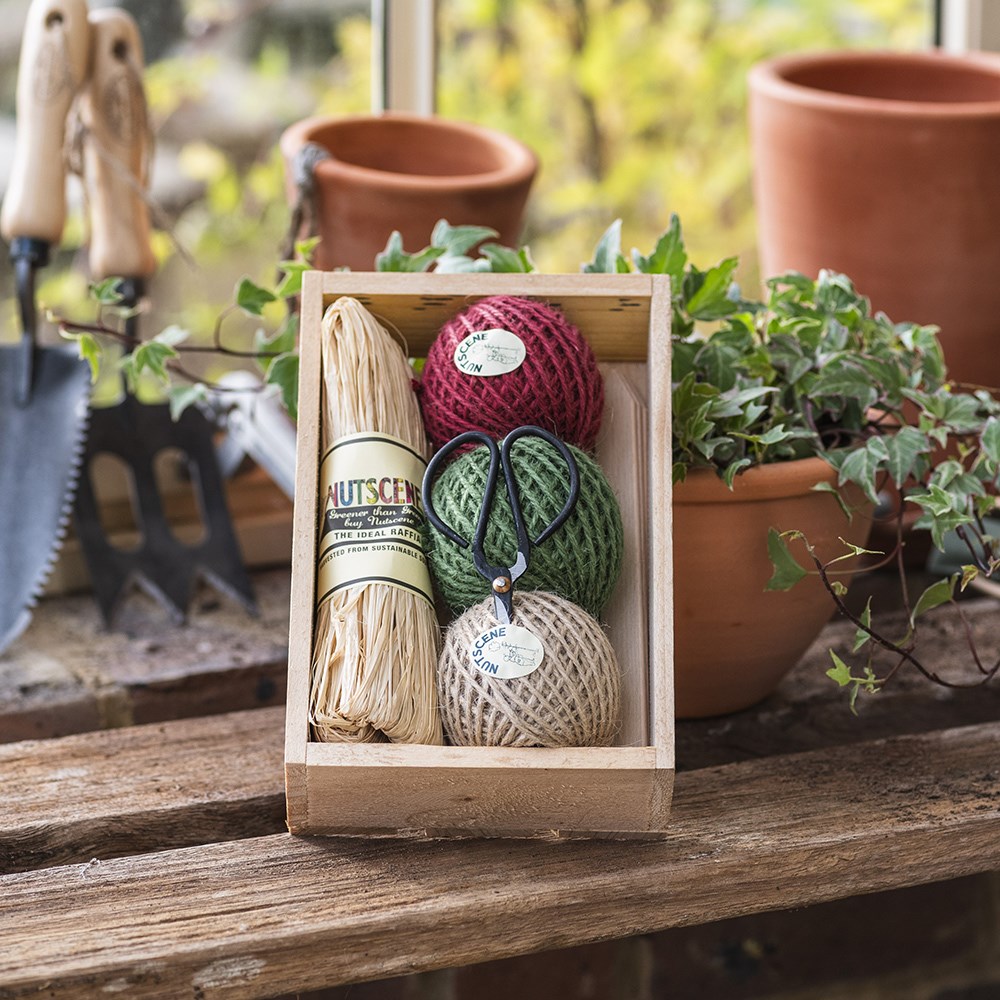 Seed tray gift set with twine