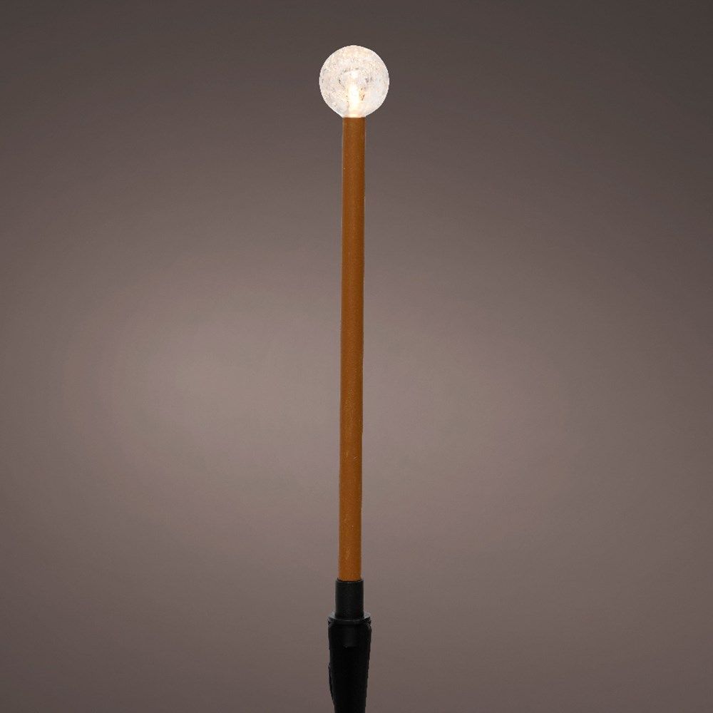 Outdoor stake ball lights rust - set of 20 