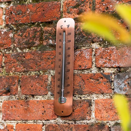 Copper plated thermometer
