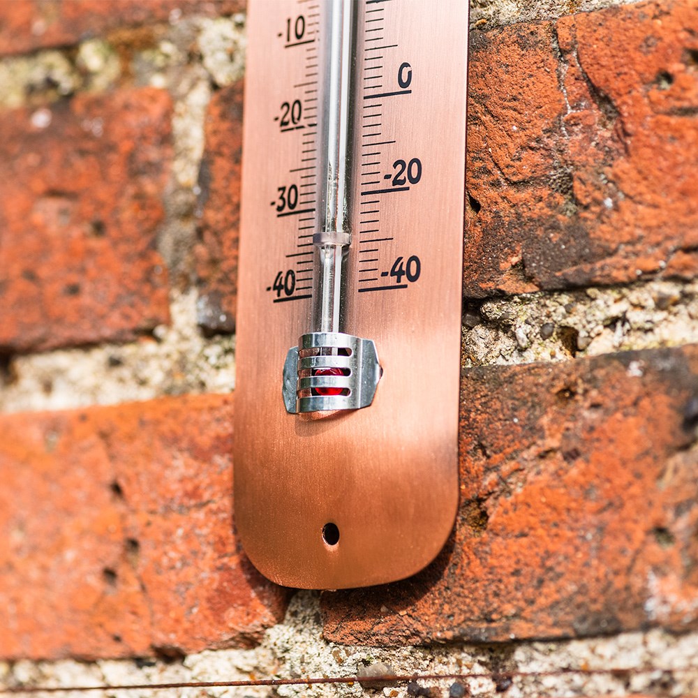 Copper plated thermometer