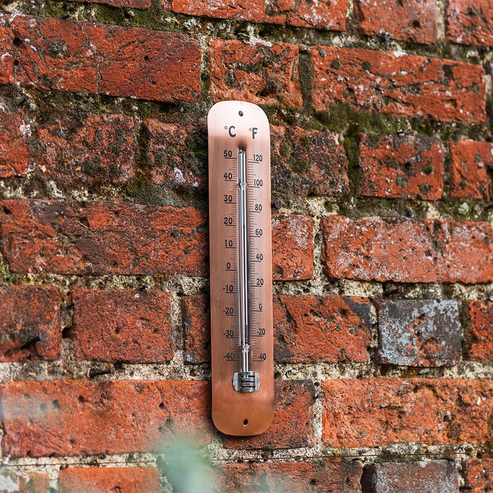 Copper plated thermometer