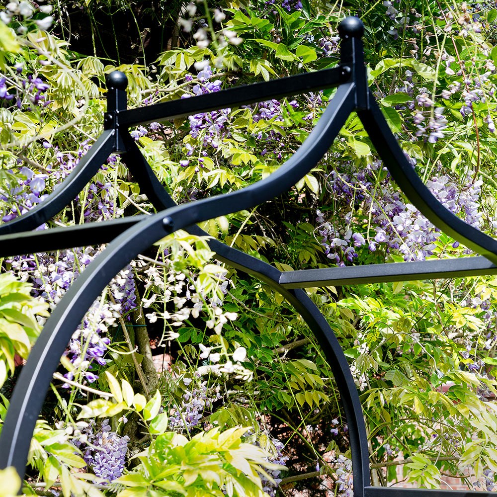 Baroque garden arch - black