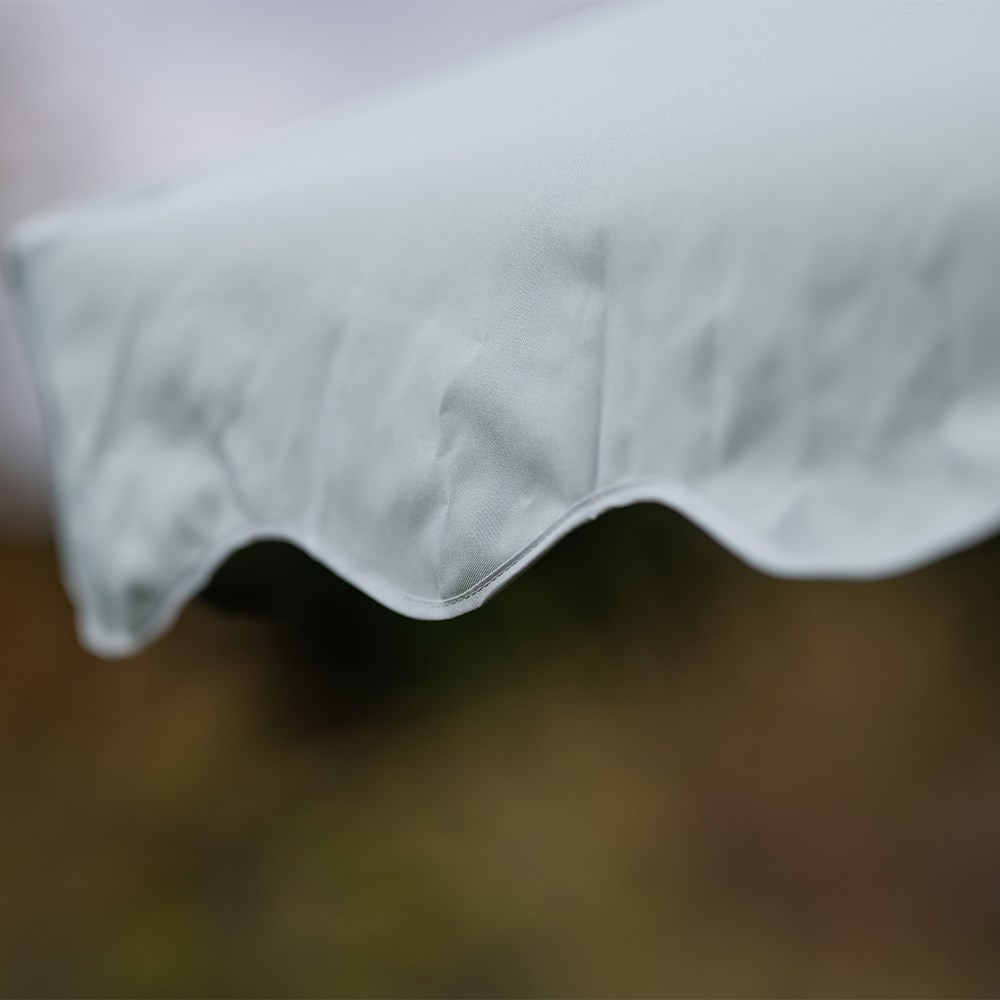 Scalloped edge parasol - sage