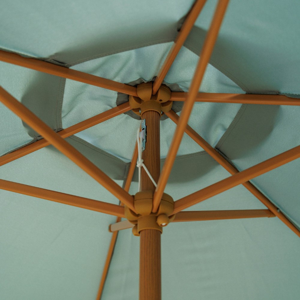 Scalloped edge parasol - sage
